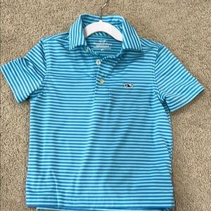 Vineyard Vines Kids Blue Striped Polo Shirt